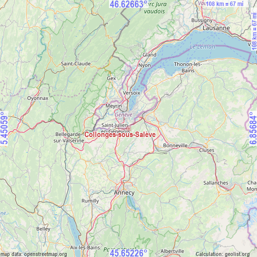 Collonges-sous-Salève on map