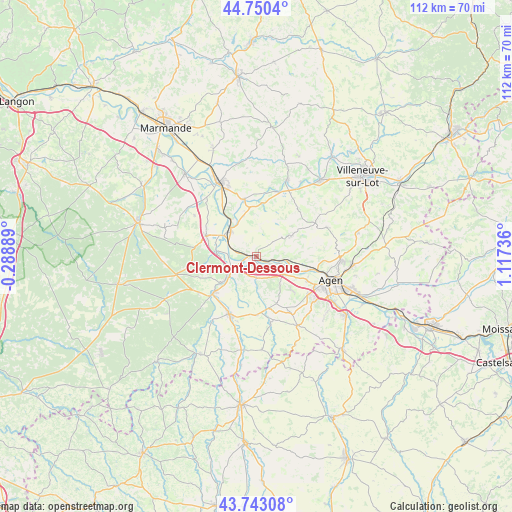 Clermont-Dessous on map