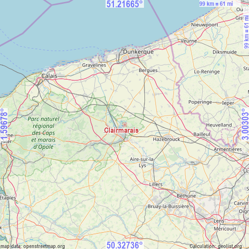Clairmarais on map