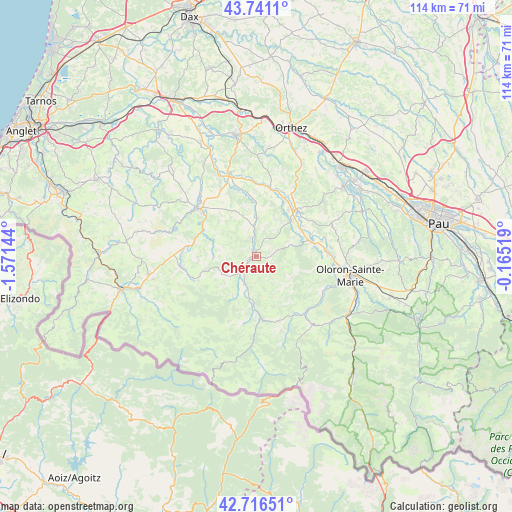 Chéraute on map