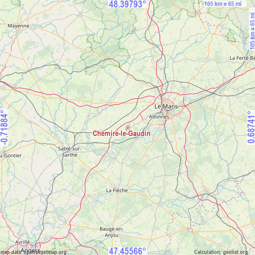 Chemiré-le-Gaudin on map