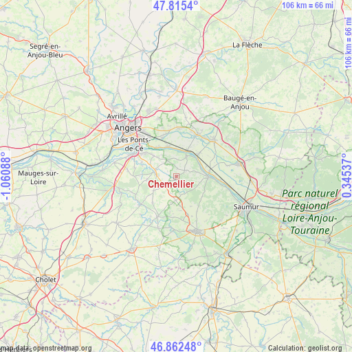 Chemellier on map