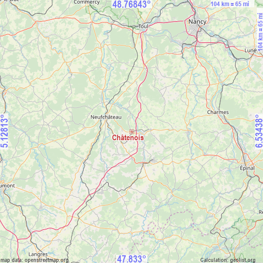 Châtenois on map