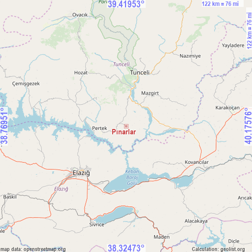 Pınarlar on map