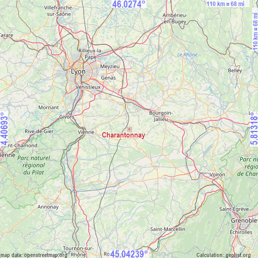 Charantonnay on map