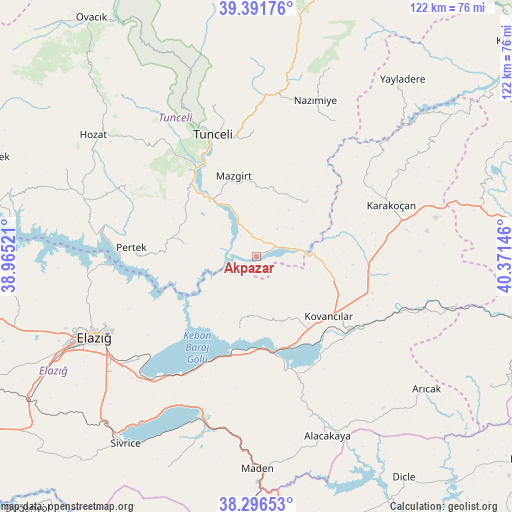 Akpazar on map