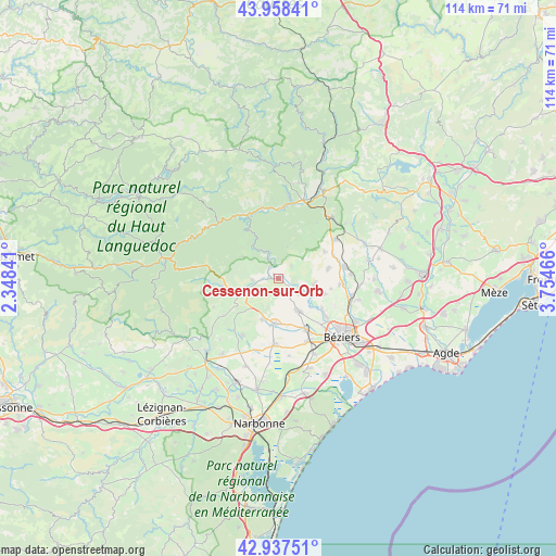 Cessenon-sur-Orb on map