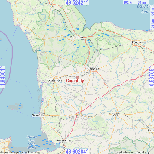 Carantilly on map