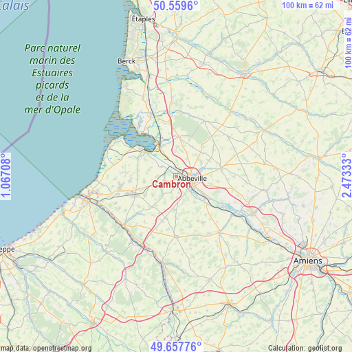 Cambron on map