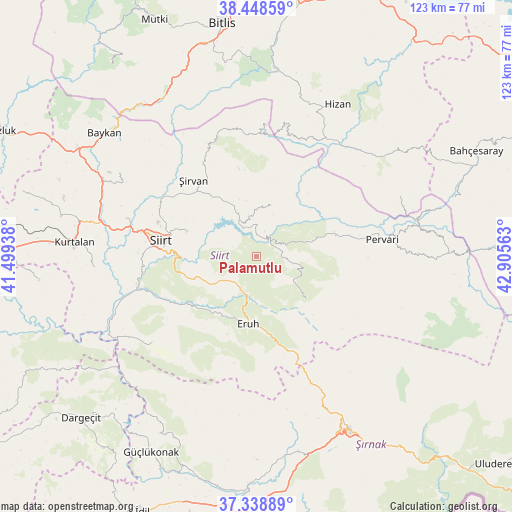 Palamutlu on map