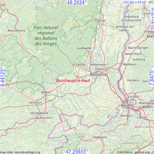 Burnhaupt-le-Haut on map