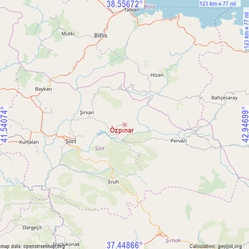 Özpınar on map