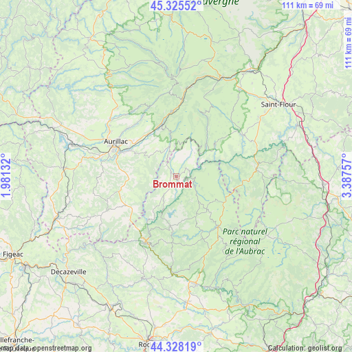 Brommat on map