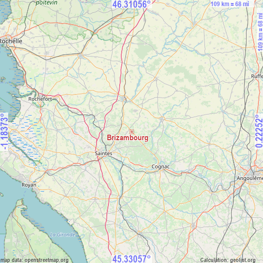 Brizambourg on map