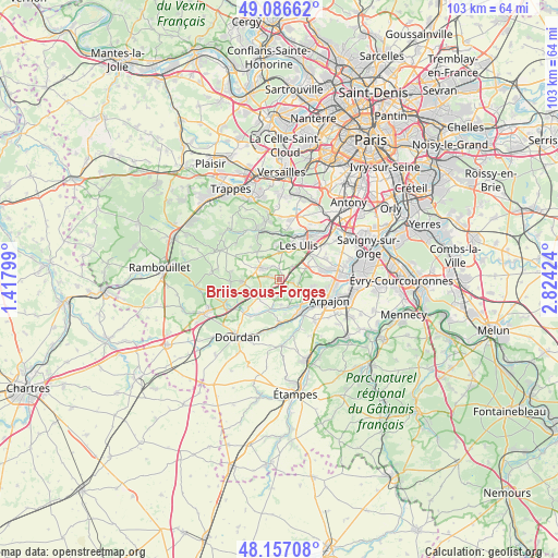 Briis-sous-Forges on map