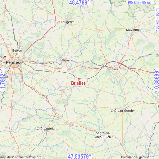 Brielles on map