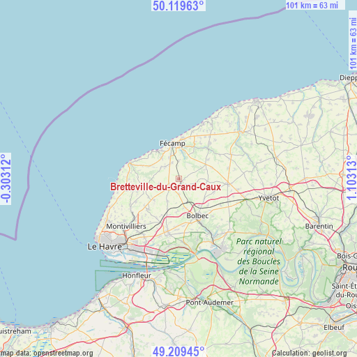 Bretteville-du-Grand-Caux on map