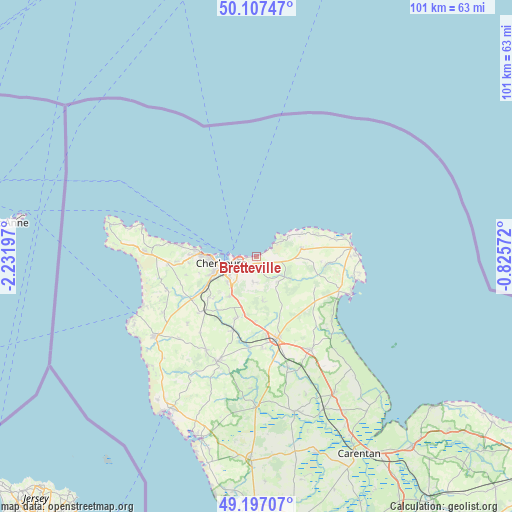 Bretteville on map