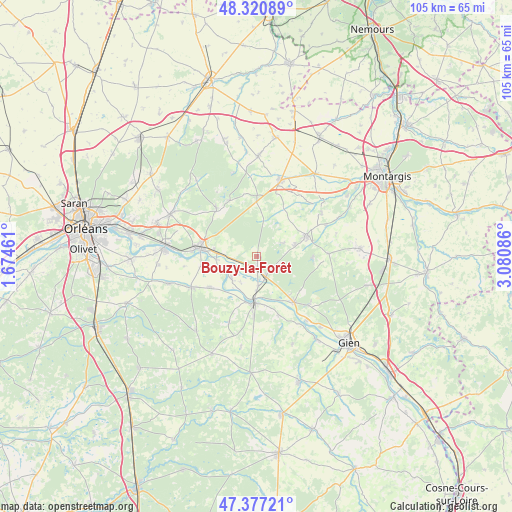 Bouzy-la-Forêt on map