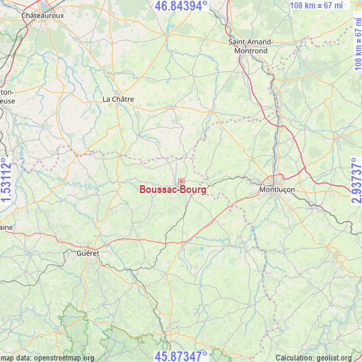 Boussac-Bourg on map