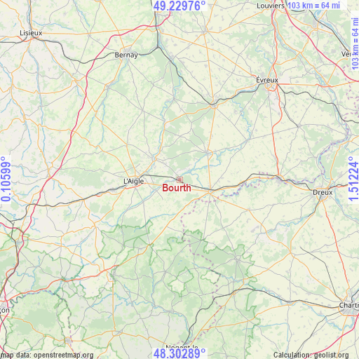 Bourth on map