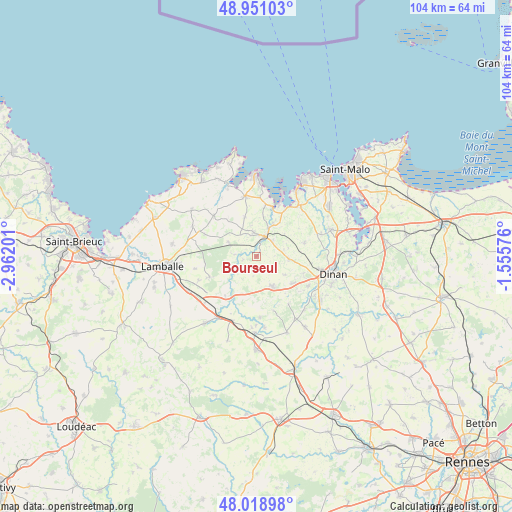 Bourseul on map