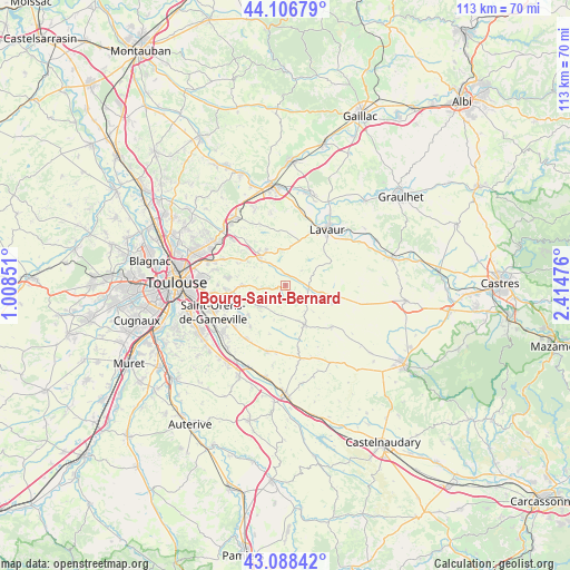 Bourg-Saint-Bernard on map