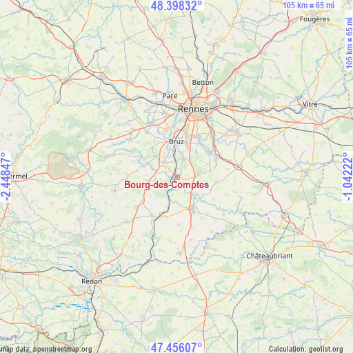 Bourg-des-Comptes on map