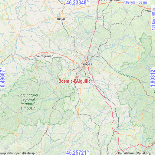Bosmie-l'Aiguille on map