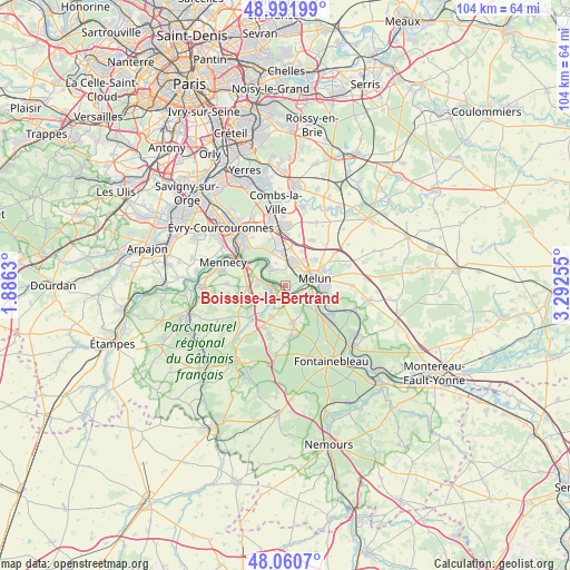 Boissise-la-Bertrand on map