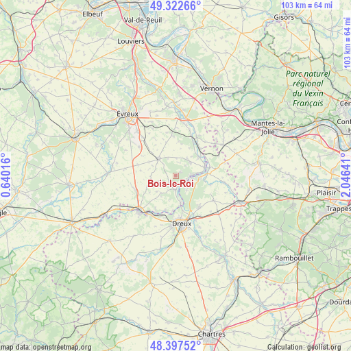 Bois-le-Roi on map