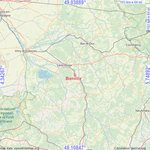Bienville on map