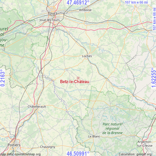 Betz-le-Château on map