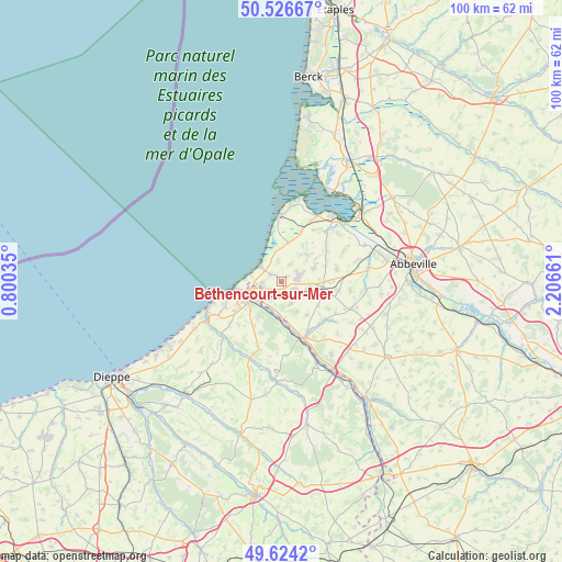 Béthencourt-sur-Mer on map