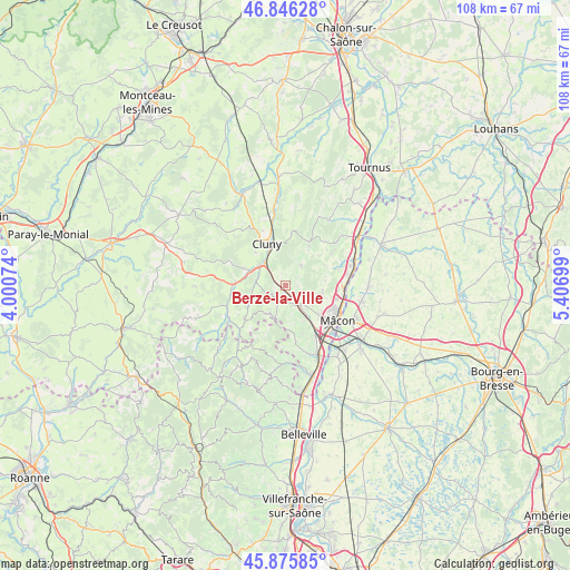 Berzé-la-Ville on map