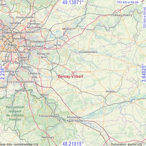 Bernay-Vilbert on map