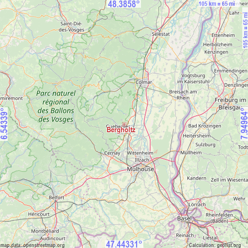 Bergholtz on map