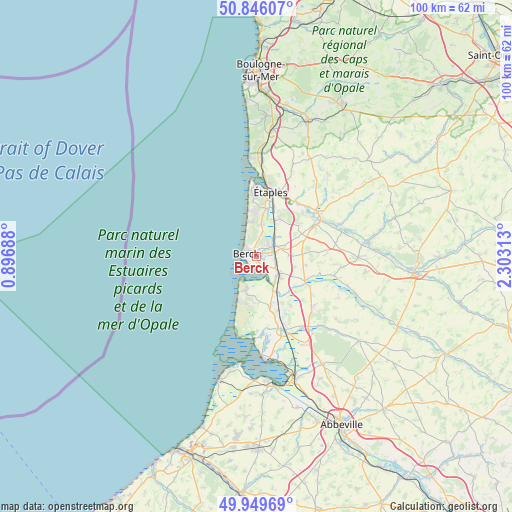 Berck on map