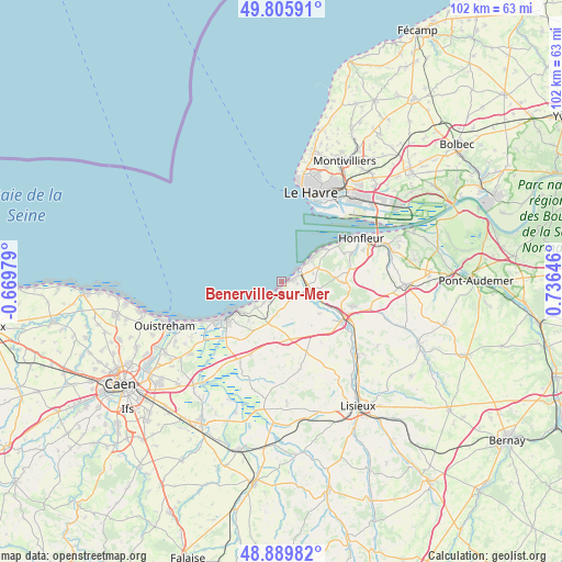 Benerville-sur-Mer on map