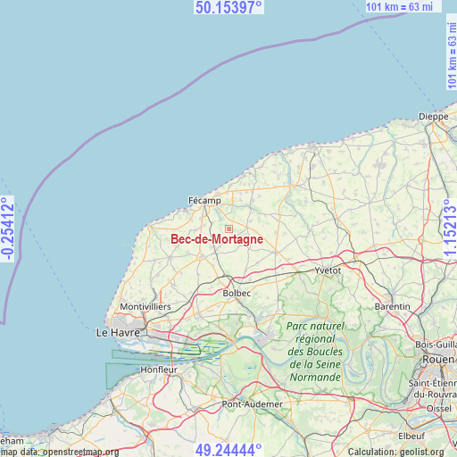 Bec-de-Mortagne on map