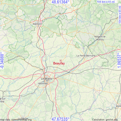 Beaufay on map