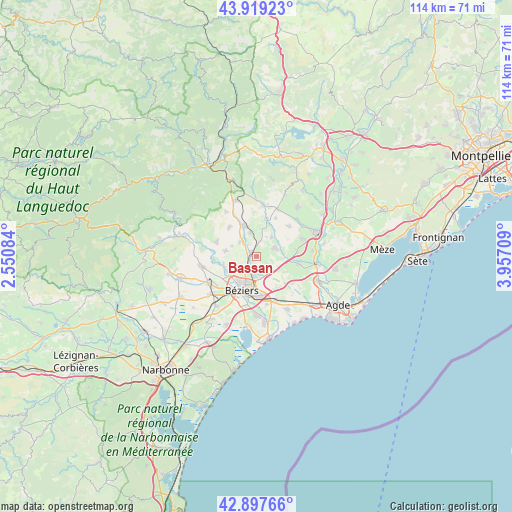 Bassan on map