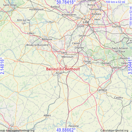 Bailleul-Sir-Berthoult on map