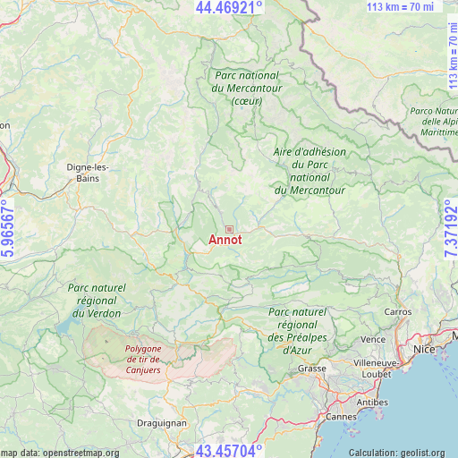 Annot on map