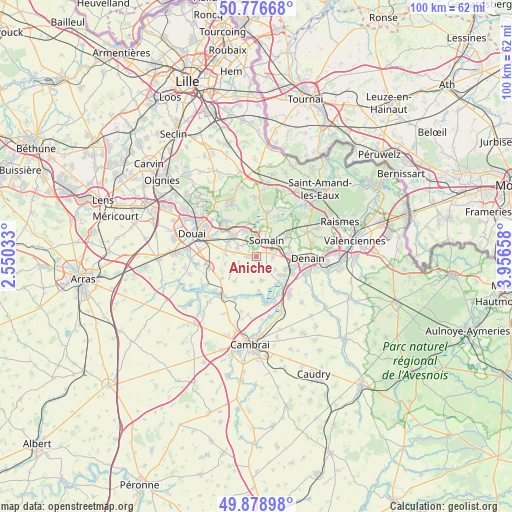 Aniche on map