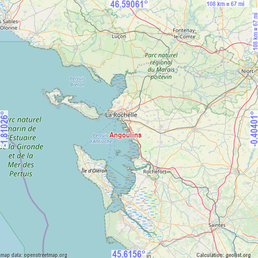 Angoulins on map