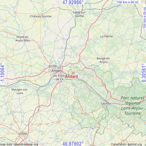 Andard on map