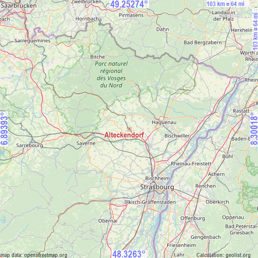 Alteckendorf on map