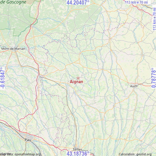 Aignan on map