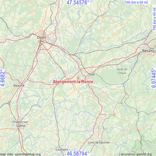 Abergement-la-Ronce on map